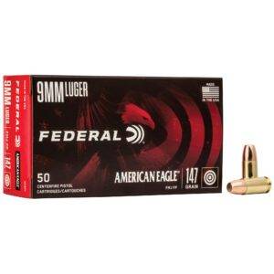 Federal 9mm Ammo 147 Grain FMJ